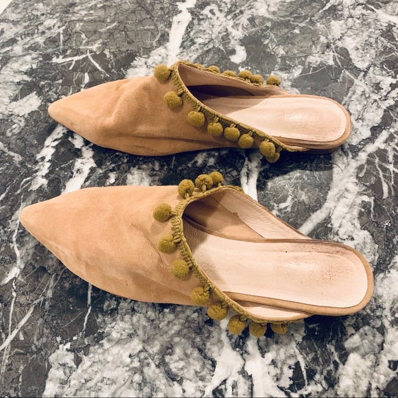 RAYE Tan Suede Mule Slides - Picture 6 of 7